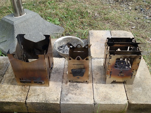 庭焚き火用常設ストーブ３種